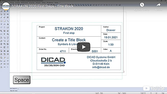 Video First Steps: Title Block