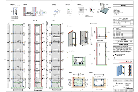 Elevator bay drawing