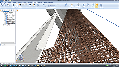 CAD 3D reinforcement bridges pillars