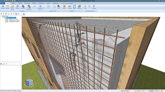3D CAD model facade planning