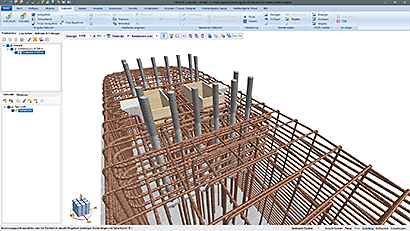 CAD 3D reinforcement side-of-lane signboard bridge assembly foundation