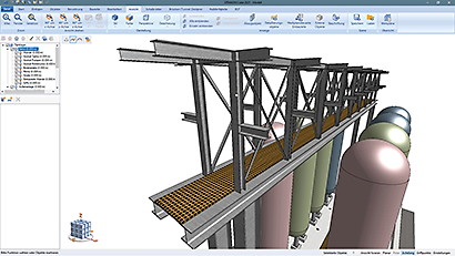3D CAD model Industrial construction - Steel construction