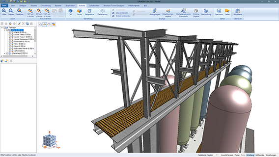 3D CAD model Industrial construction - Steel construction