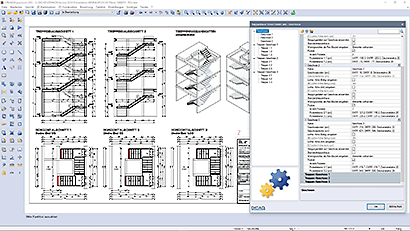 Staircase stairs landing parameterization