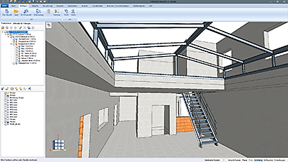 Steel construction integration in STRAKON loading=