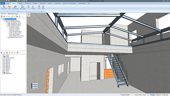 Steel construction integration in STRAKON loading=
