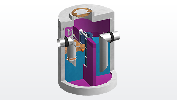3D CAD model Industrial construction - Plant for separation of light liquids