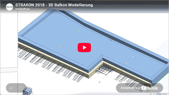Balkonplanung im 3D-Modell