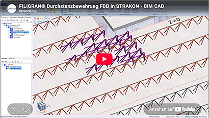 FILIGRAN&reg; Durchstanzbewehrung FDB in STRAKON – BIM-CAD