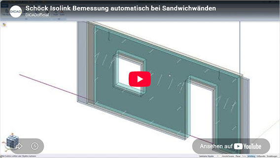 Sch&ouml;ck Isolink Integration bei Sandwichw&auml;nden