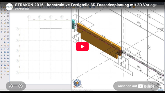 Konstruktive Fertigteile 3D-Fassade