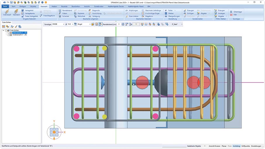 3D Reinforcement with the Cube Reinforcement - Corbel with Haunch