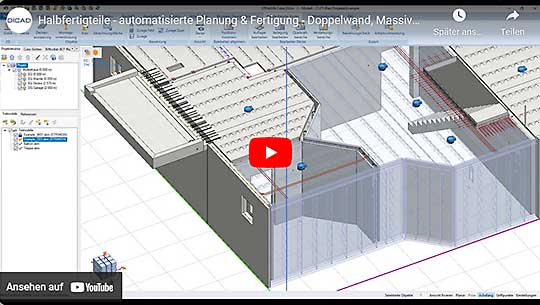 Semi Precast Parts - Automated Scheduling and Production - Double Wall, Solid Wall, Isowall, Floor Slab (DE)
