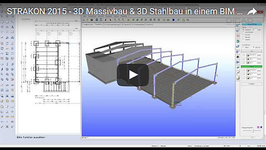 Video 3D-Massivbau und 3D-Stahlbau BIM-Modell