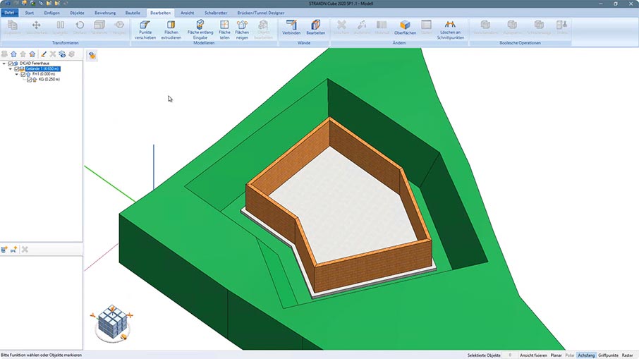 Excavation Pit, Terrain Model, Excavation, Slope - BIM CAD Processing