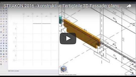 Video Constructive precast elements 3D facade