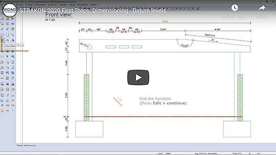 Video First Steps: Dimensioning - Datum Levels
