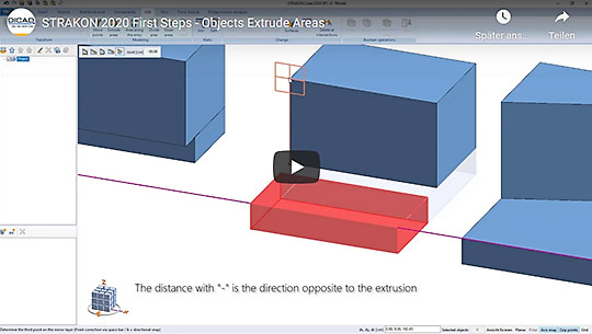 Video First Steps: Objects Extrude Areas