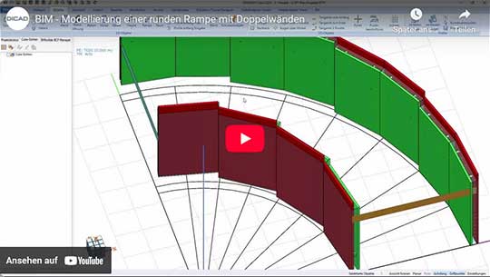 BIM - BIM - Modeling of a round Ramp with Double Walls