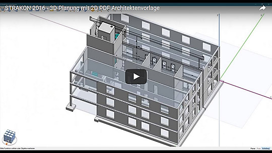 Video 3D-Planung mit 2D-PDF-Architektenvorlage