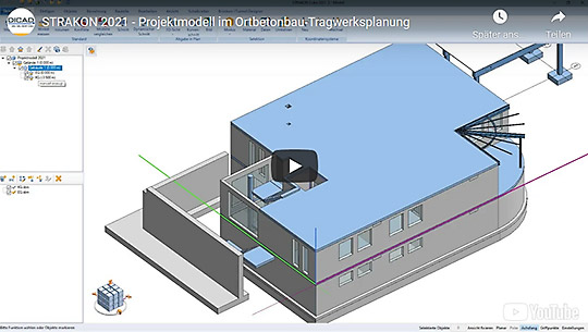 Video Project Model in In-situ Concrete Construction Structural Design (DE)