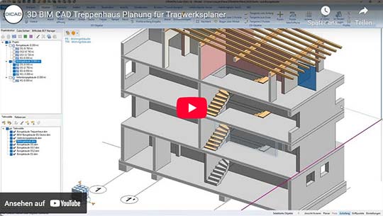 3D-BIM-CAD &ndash; Staircase Planning for Structural Engineers (DE)