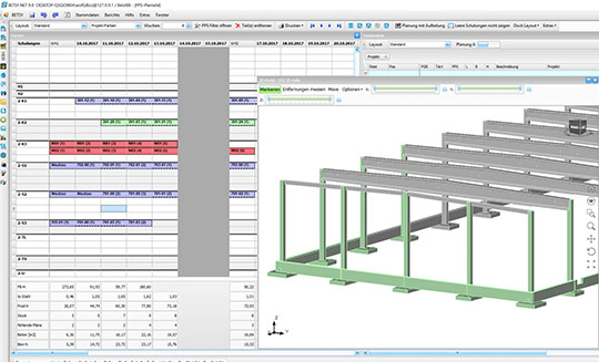 3D production planning in Betsy with BIM model from STRAKON
