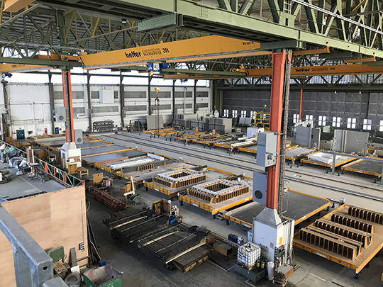 Production plant BWE-Bau Fertigteilwerk GmbH in Lemwerder (D)