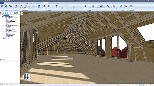 3D roof extension architecture