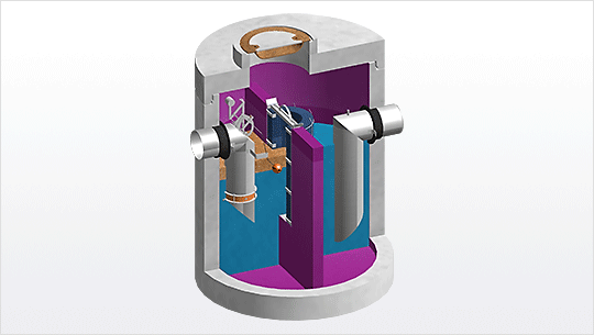 Industrial construction - Plant for separation of light liquids