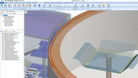 BIM reinforcement round container