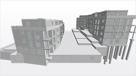 High rise with underground parking