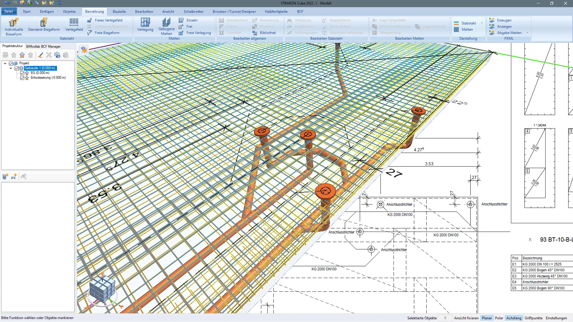 Base plate 3D reinforcement software