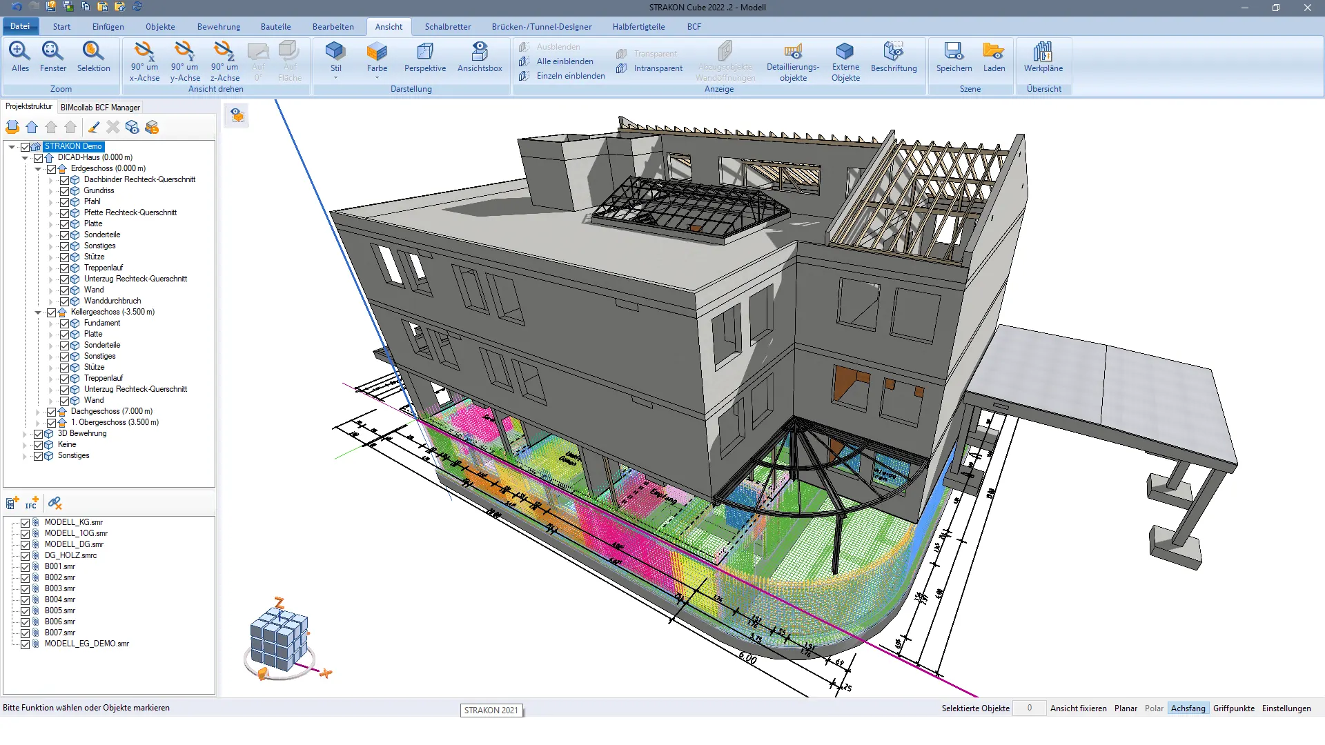 Structural engineering BIM reinforcement software