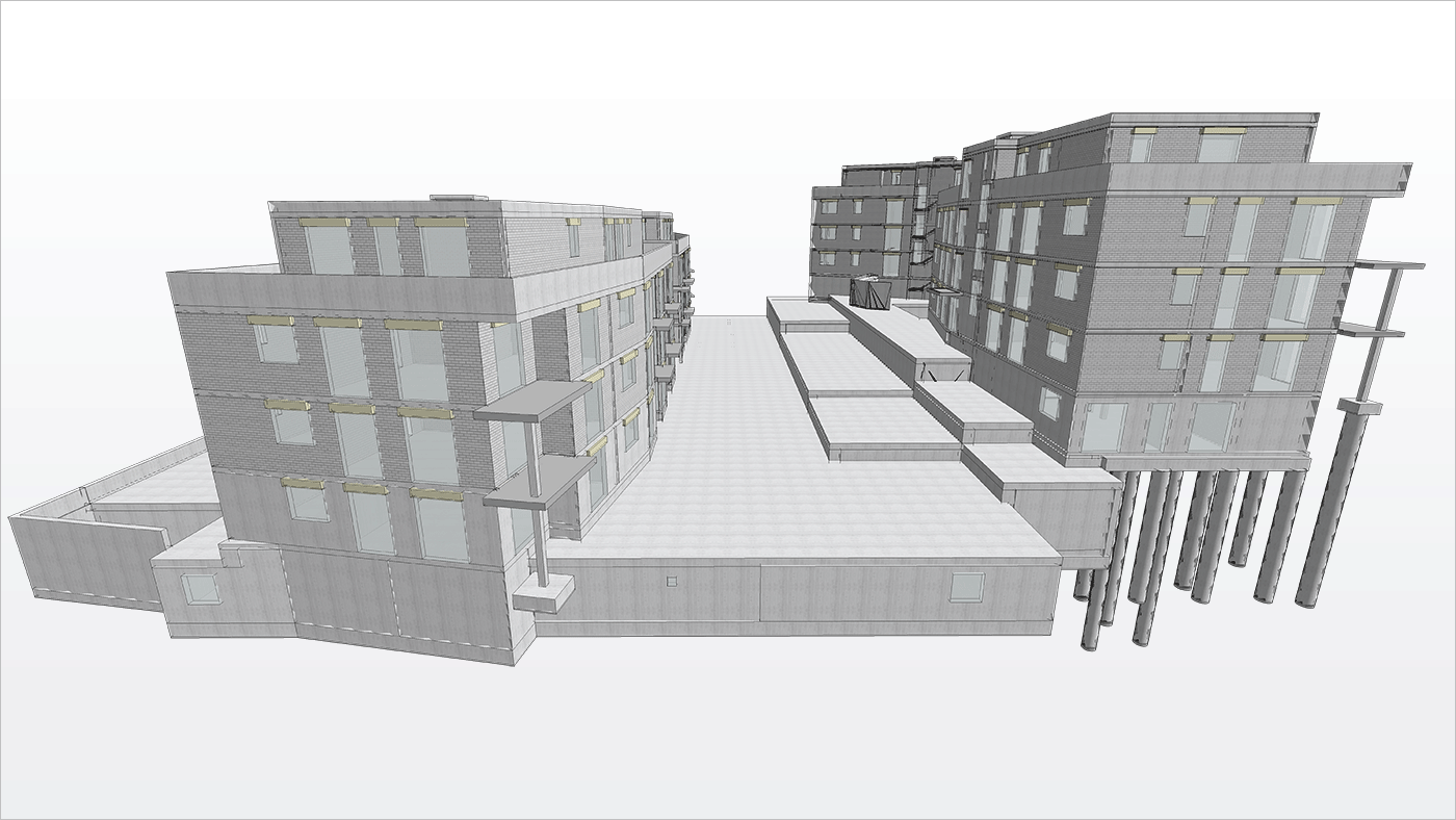 High rise with underground parking