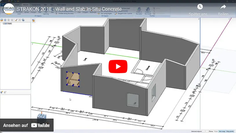 Watch video Wall and Slab In-Situ Concrete